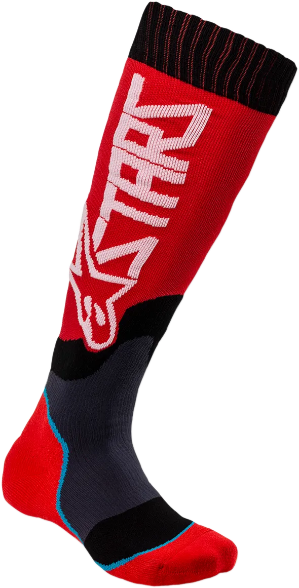 ALPINESTARS MX Plus 2 Youth Socks - Red/White - Medium/Large 4741920-32