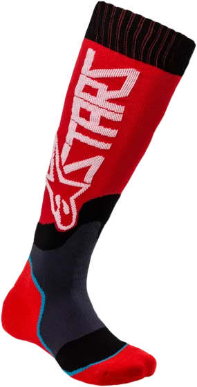 ALPINESTARS MX Plus 2 Youth Socks - Red/White - Medium/Large 4741920-32