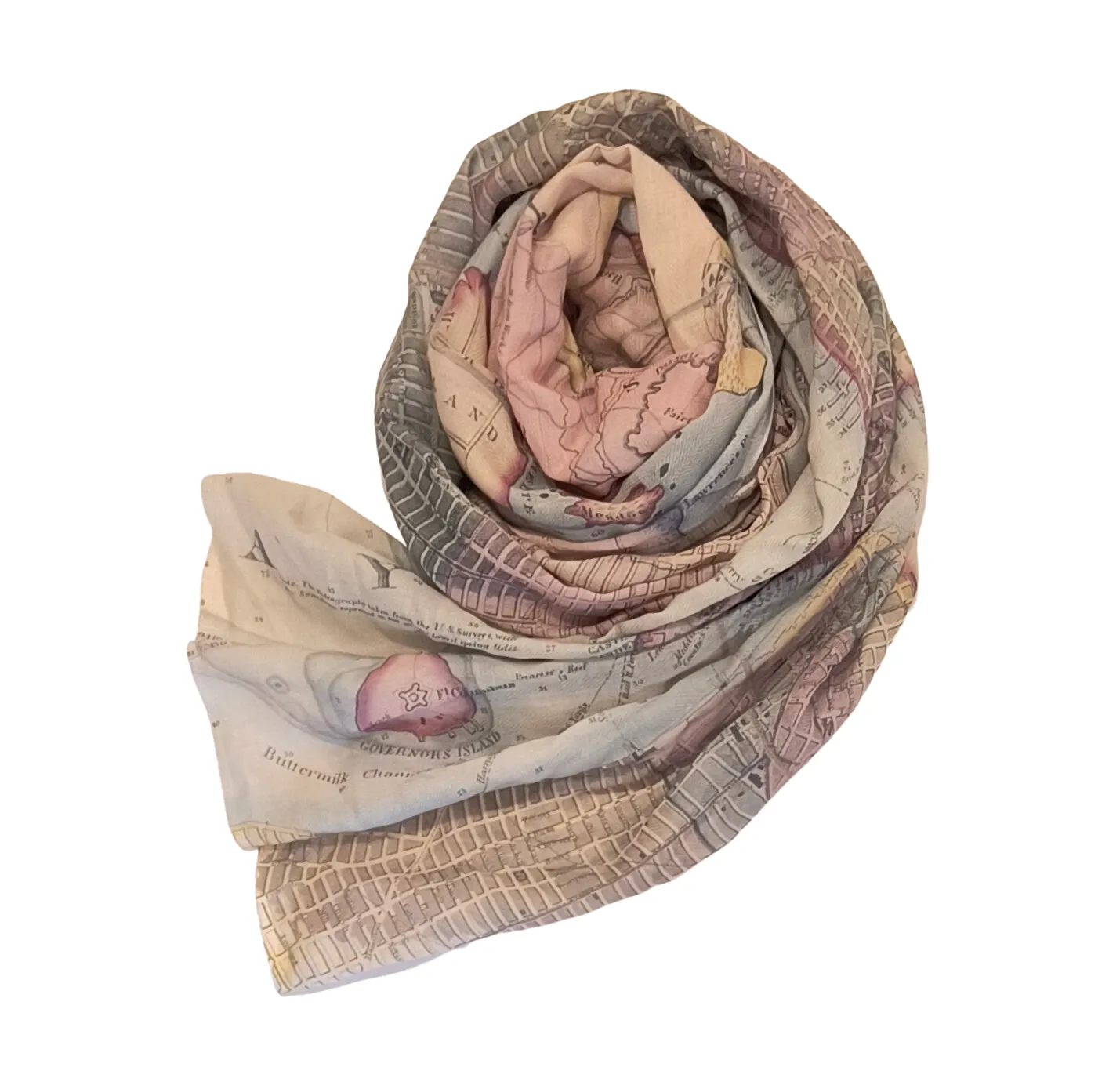 Antique Map Scarf