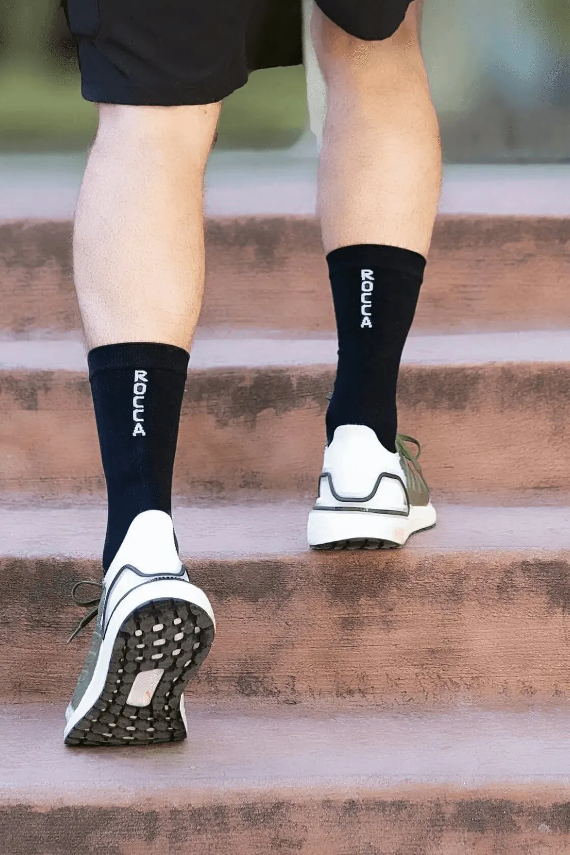 Black Crew Compression Socks