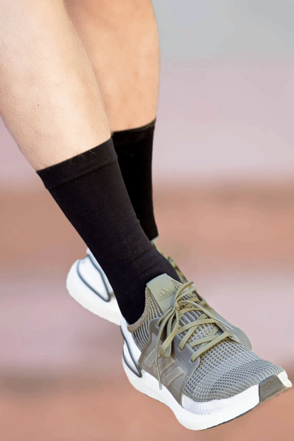 Black Crew Compression Socks