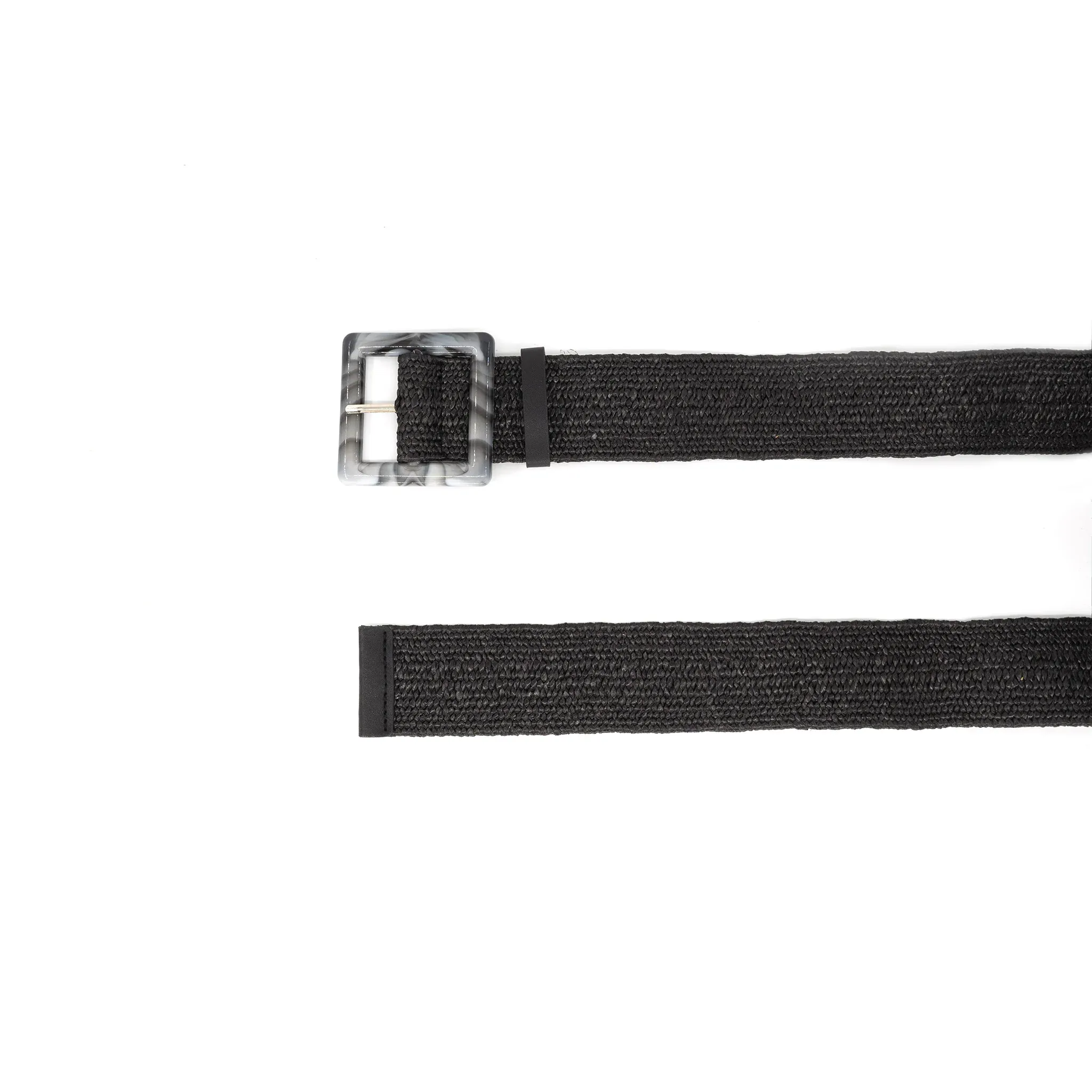 Black Marble Stretch Belt