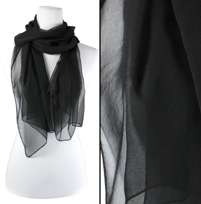 Black Silky scarf