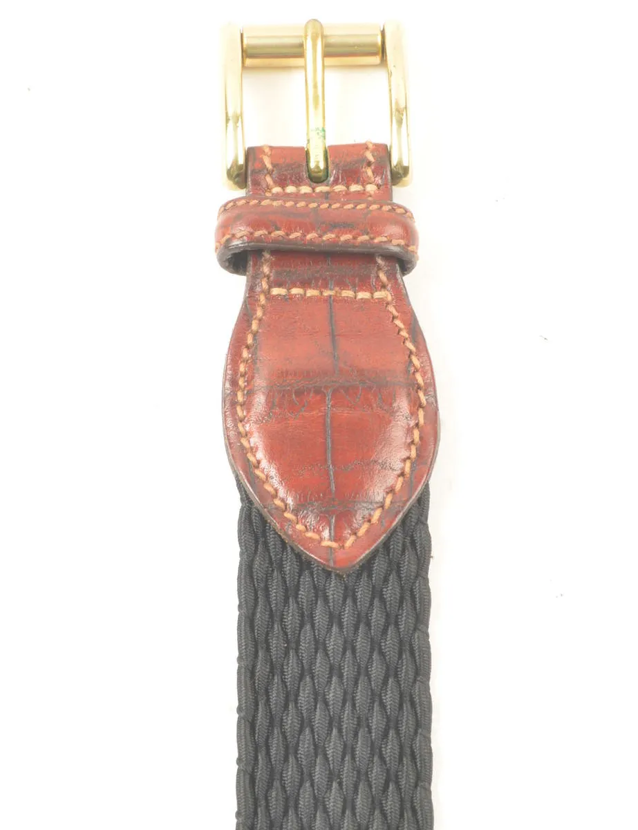 Black Woven Belt - M