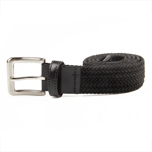 Black - Woven Stretch Belt