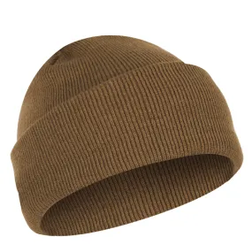 Brown Fine Knit Watch Cap