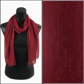 Burgundy Silky scarf