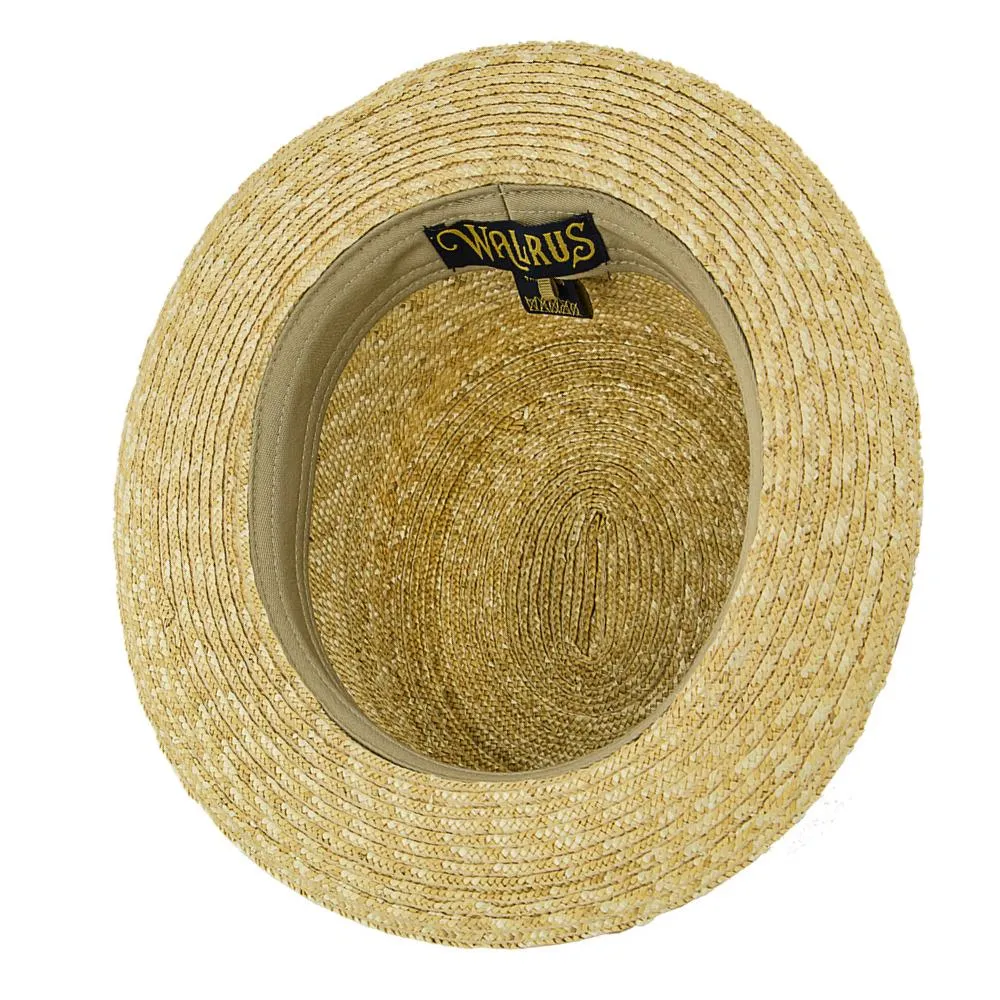 Classic - Walrus Hats Natural Straw Boater Hat - H7005