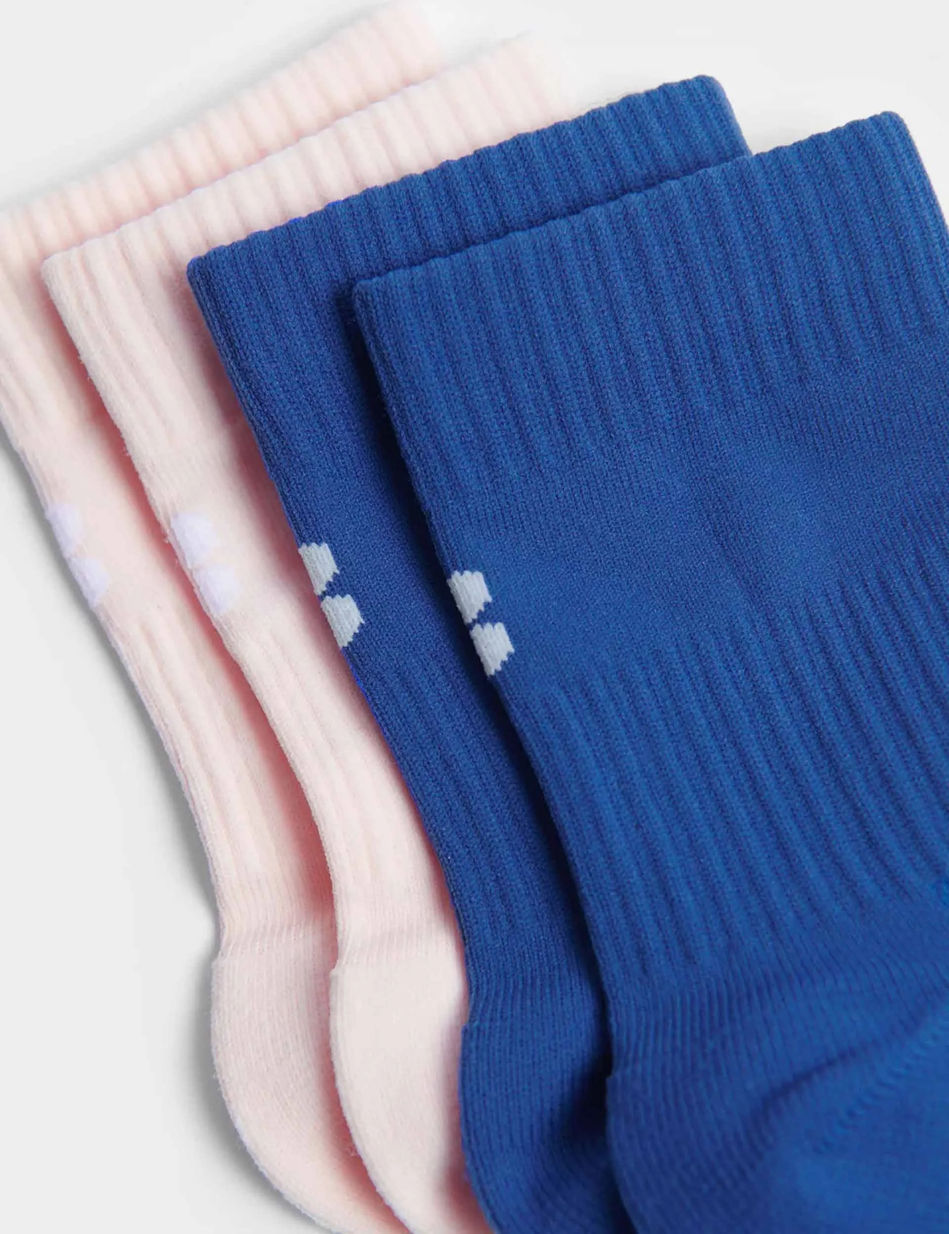 Crew Running Socks 2 Pack - Repose Pink