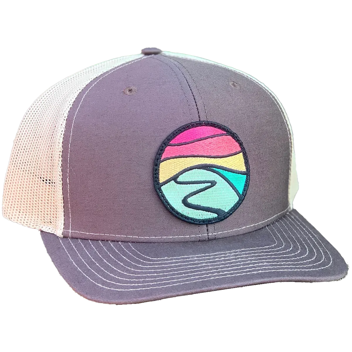 Curved Brim Trucker with Hilltop Patch