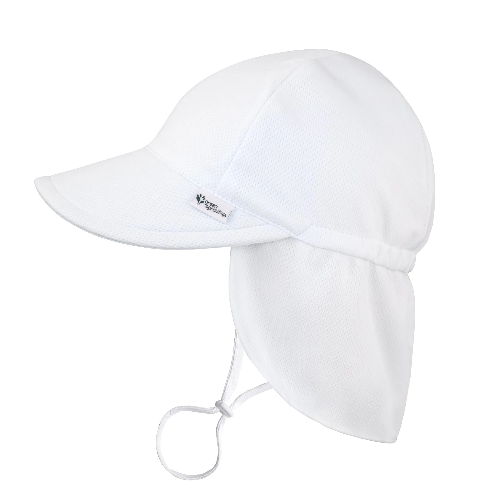 Eco Breathable Flap Hat UPF 50  - White