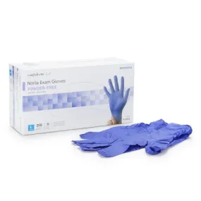 Exam Glove Confiderm® 3.0 Large NonSterile Nitrile Standard Cuff Length Textured Fingertips Blue Not Rated - McKesson Brand Mfr# 14-6N36