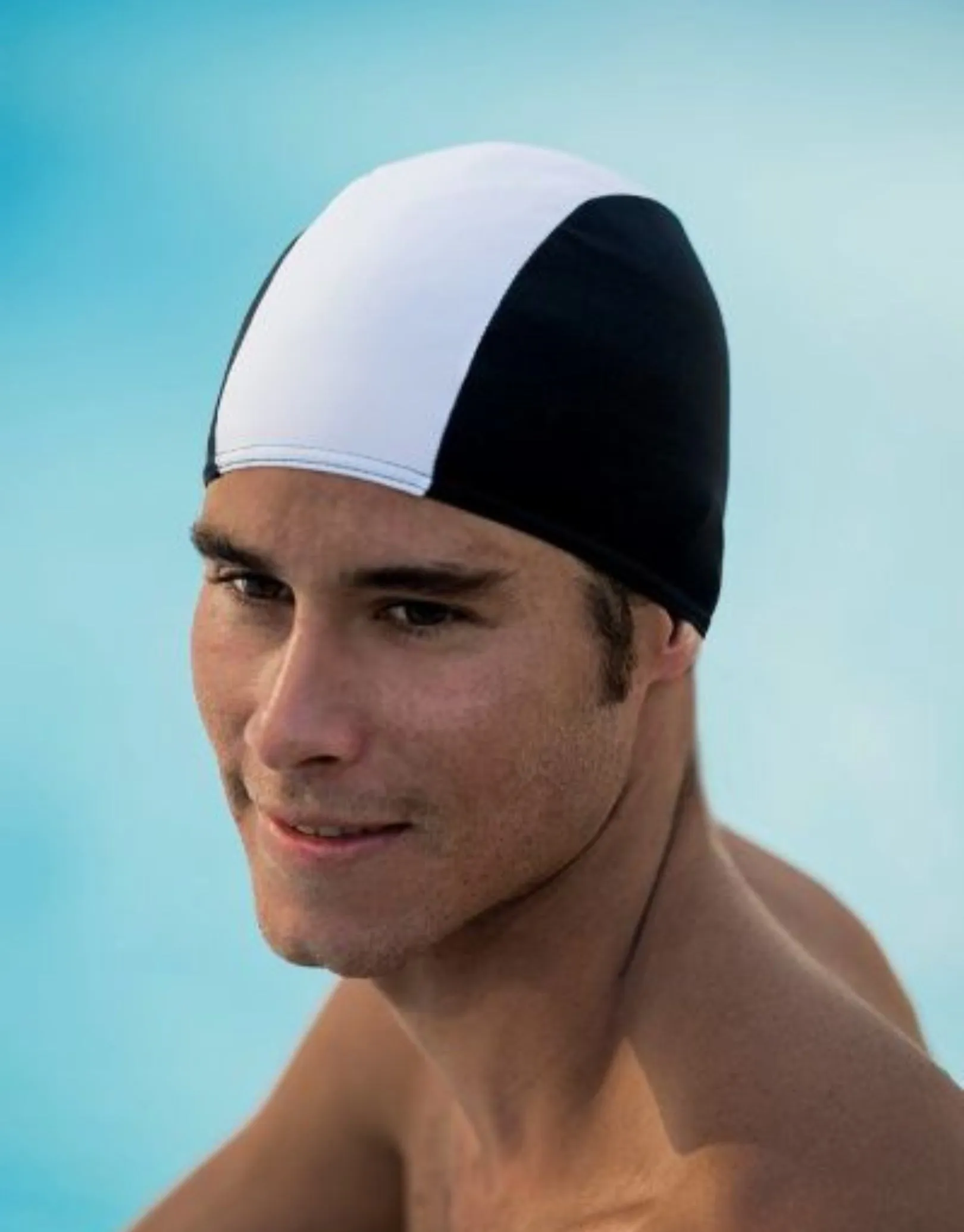 Fashy Adult Polyester Fabric Swim Cap