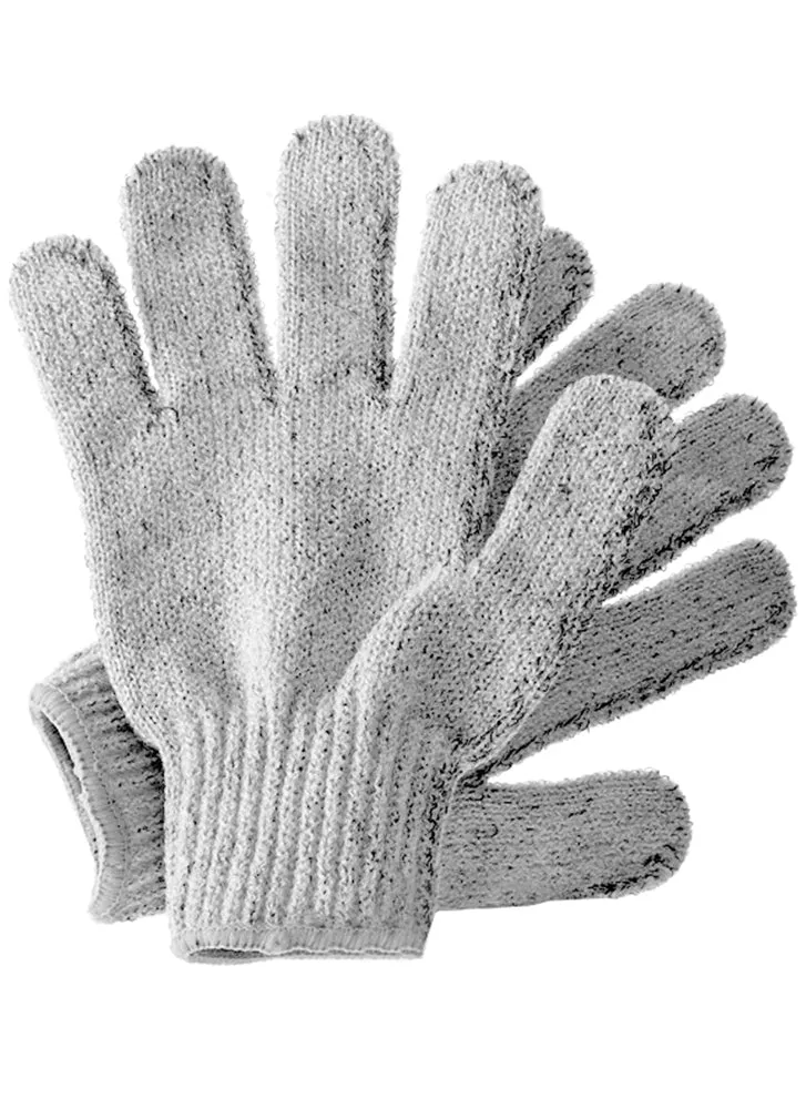 Hydrea Bamboo Carbonized Exfoliating Shower Gloves