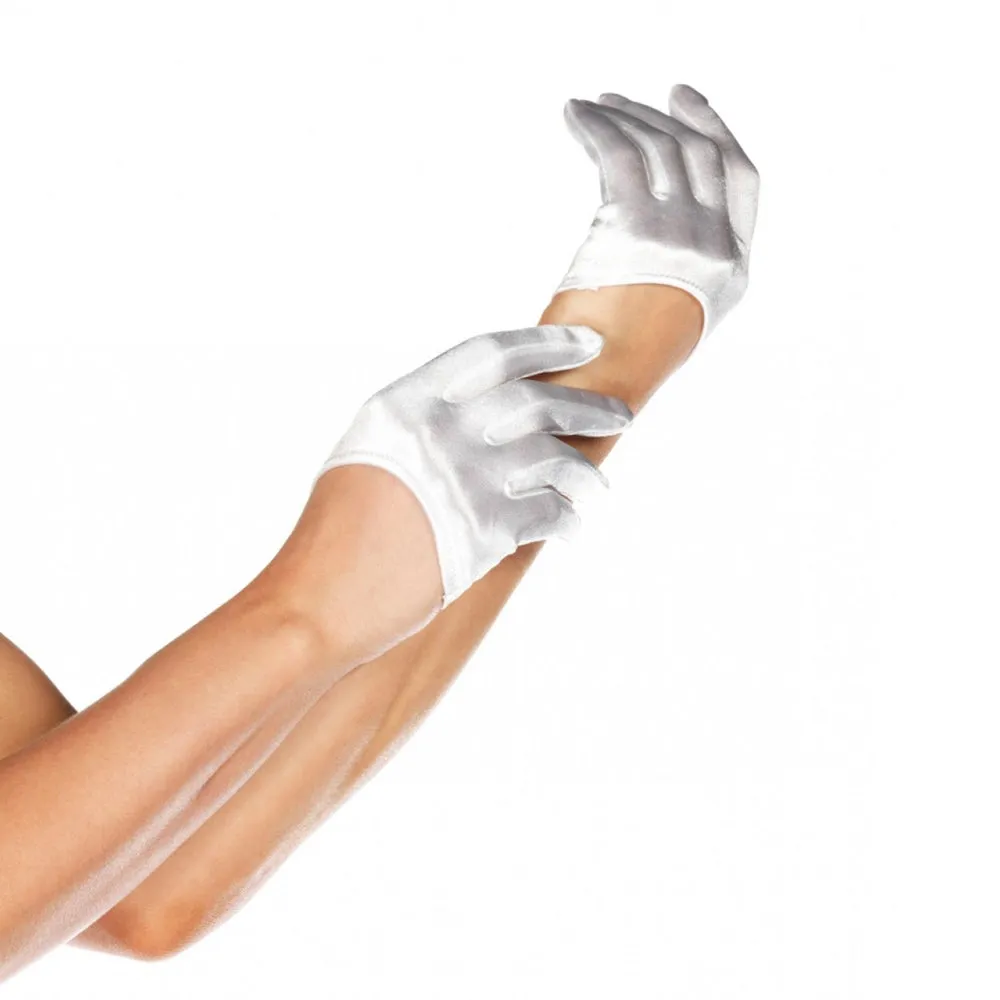 Leg Avenue Mini Cropped Satin Gloves