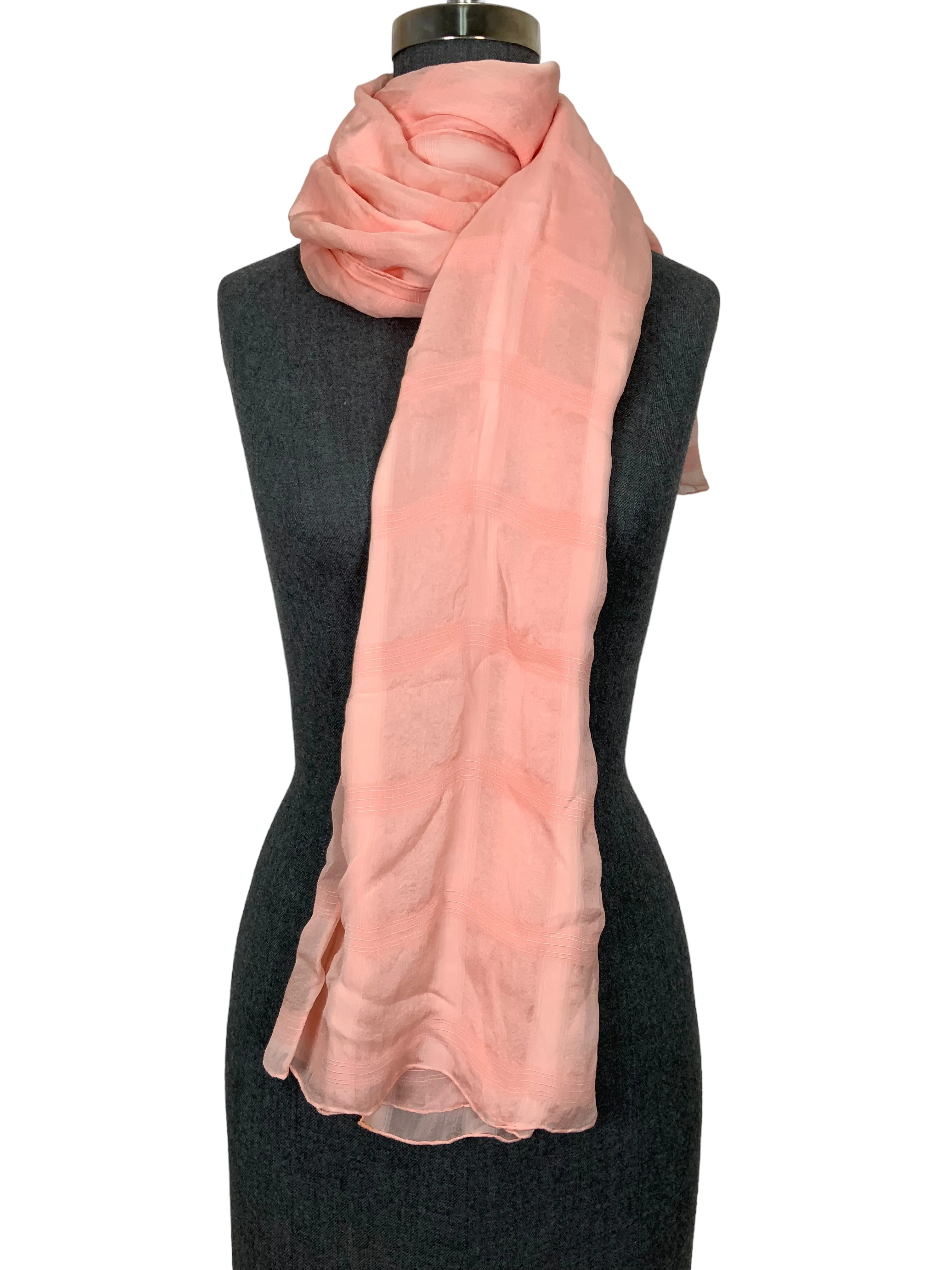 LORO PIANA Sheer Silk Oblong Scarf