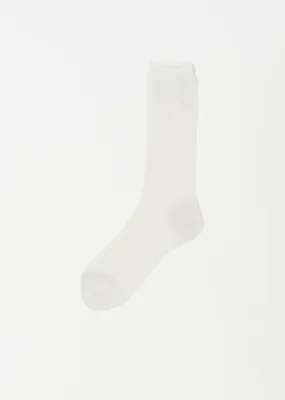 Mesh Knitted Socks — Off White