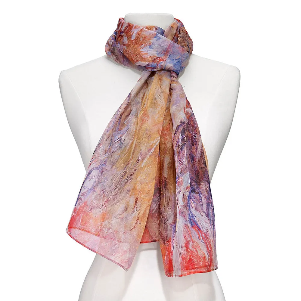 Monet Agapanthus Sheer Scarf