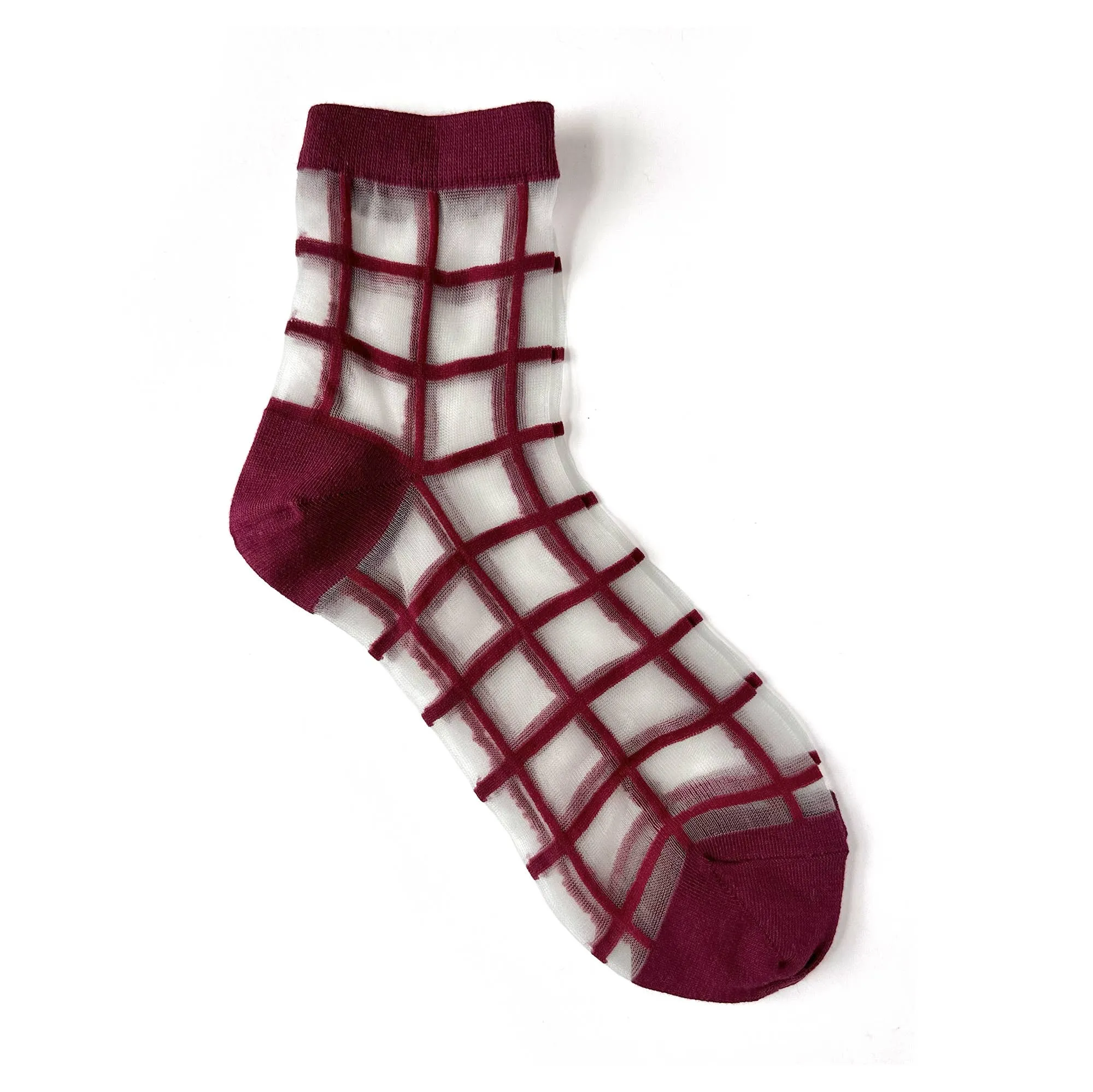 Naomi Socks: Maroon