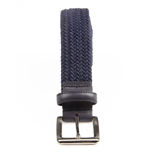 Navy - Woven Stretch Belt