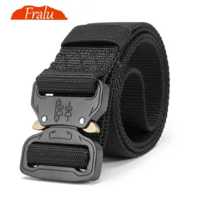 New Nylon Belt Men Army Tactical Belt Molle Military SWAT Combat Belts Knock Off Emergency Survival Waist Tactical Gear Dropship