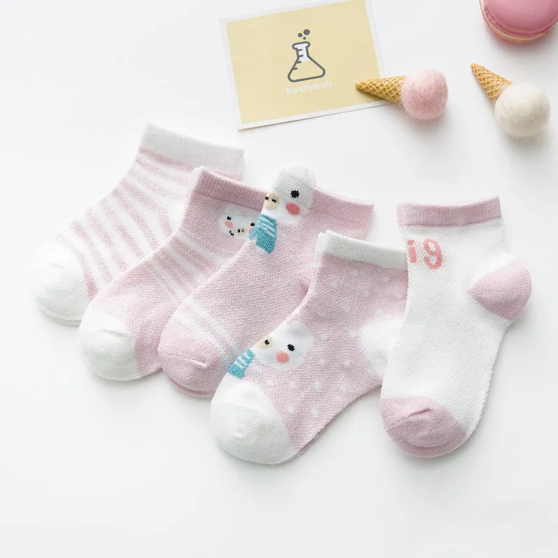 Newborn Cotton Mesh Socks