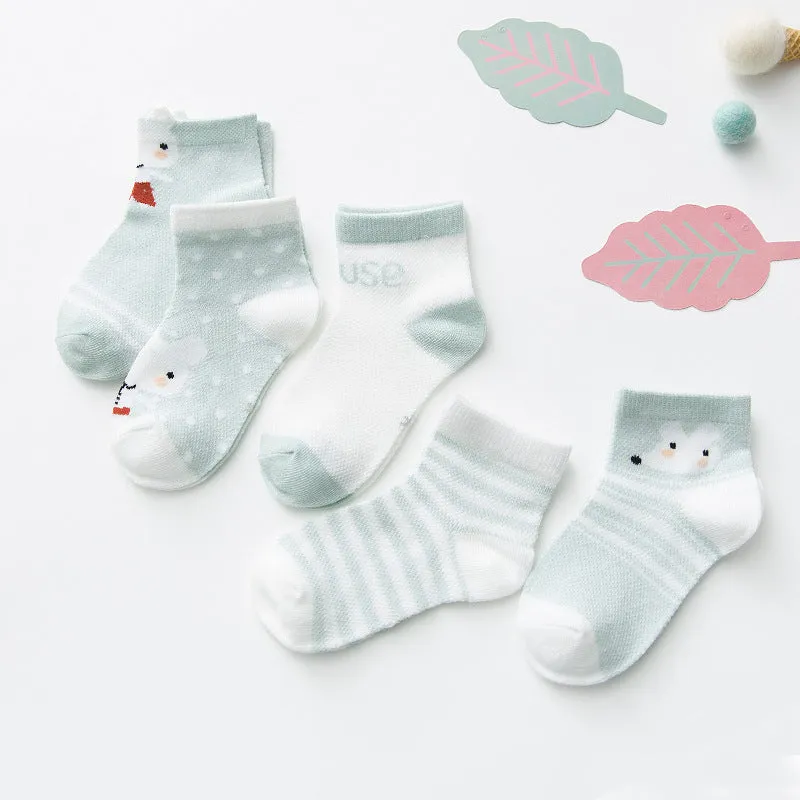 Newborn Cotton Mesh Socks