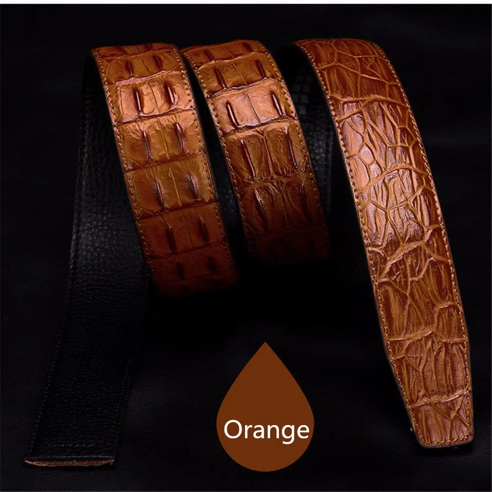 (No Buckle, Only Belt) Fashion High Quality Leather & PU Belts,