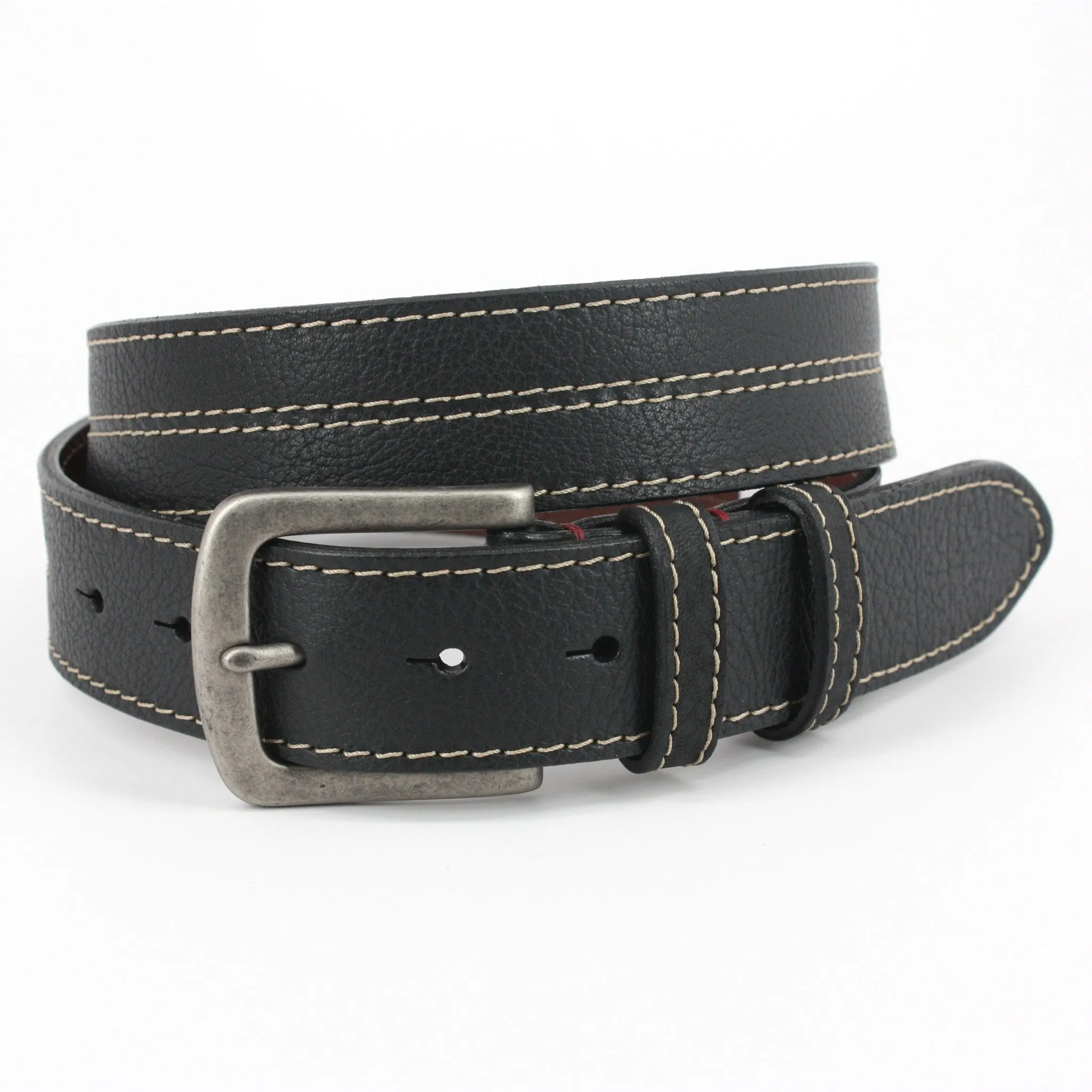 Oiled Shrunken American Bison Black 38mm Belt