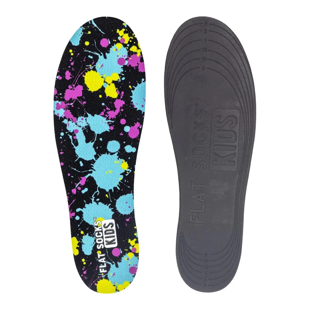 Paint Splatter FLAT SOCKS Kids