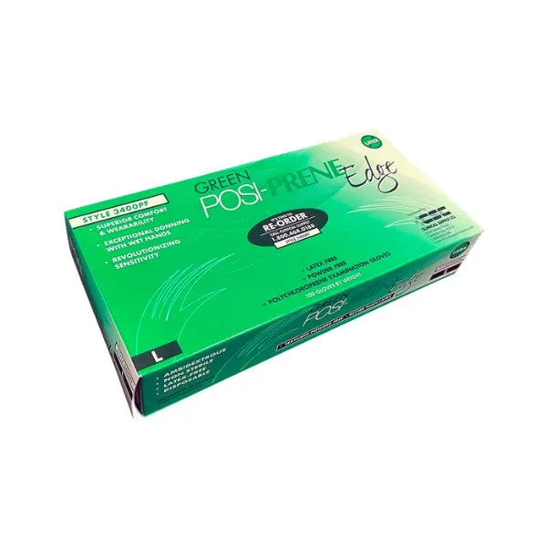 Posi-Prene Edge® Green: Polychloroprene Thin Film Technology for Enhanced Performance, 100 per box