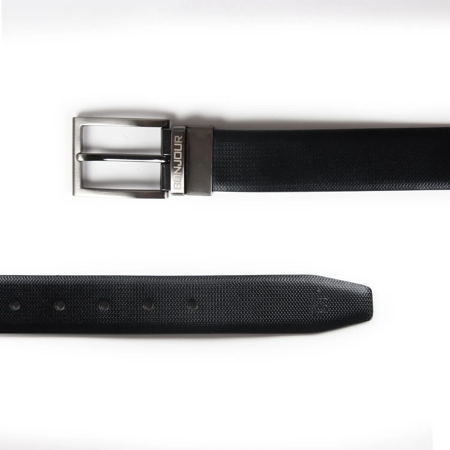 Premium Solid Pure Leather Belt - Black/Brown