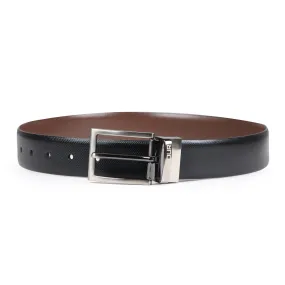 Premium Solid Pure Leather Belt - Black/Brown