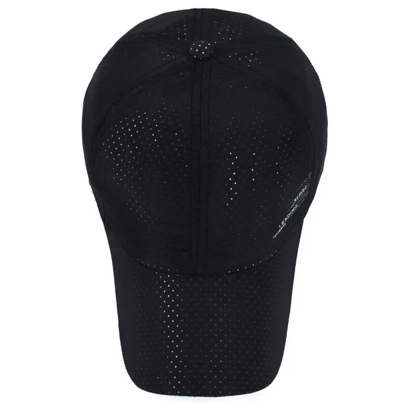 Quick Dry Baseball Cap Outdoor Sports Mesh Breathable Hat