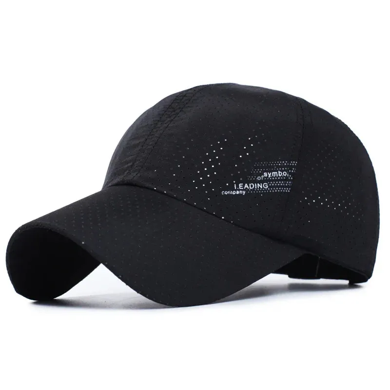 Quick Dry Baseball Cap Outdoor Sports Mesh Breathable Hat