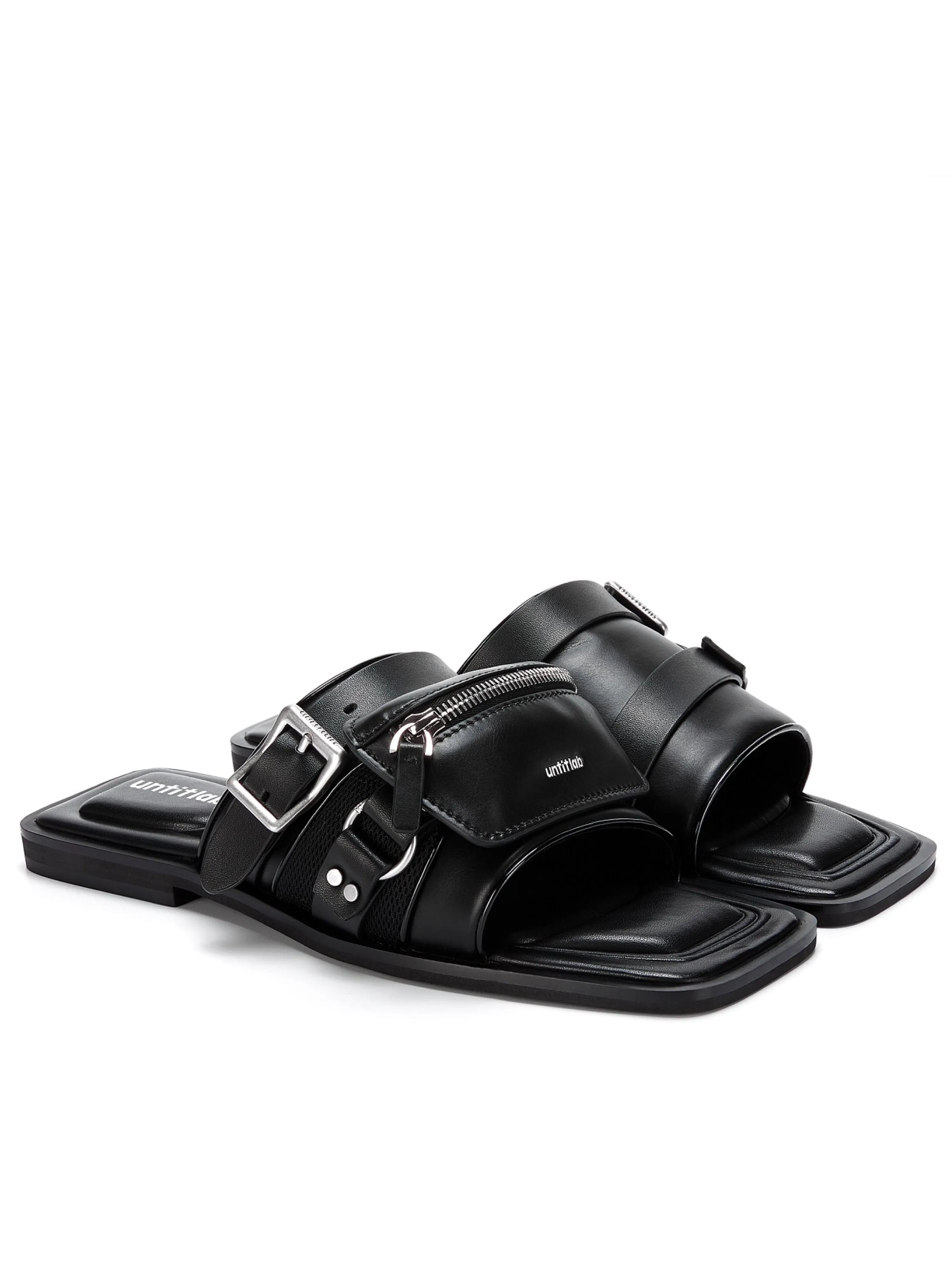 Reel Black Bag Belts Sandals