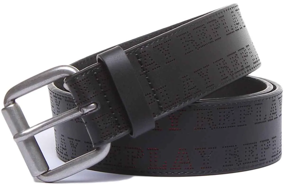 Replay Mens Belt In Black