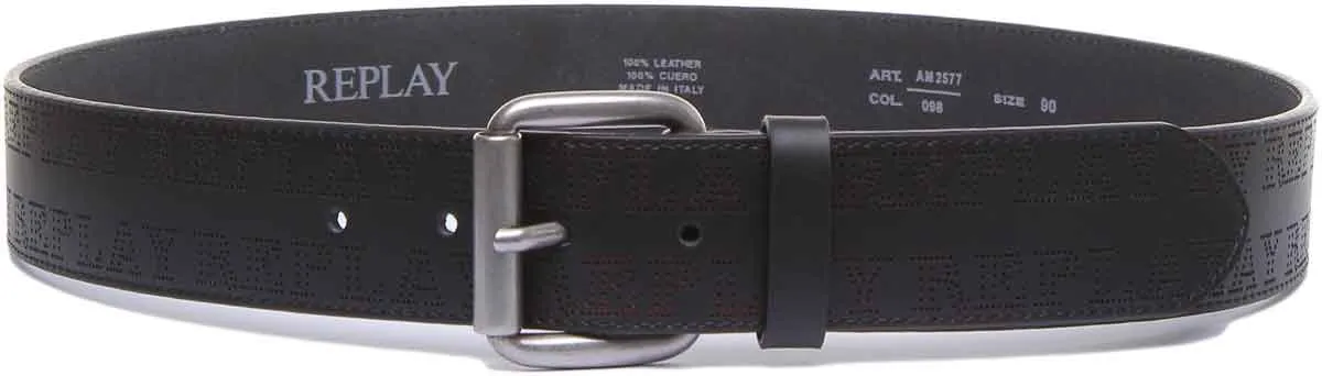 Replay Mens Belt In Black