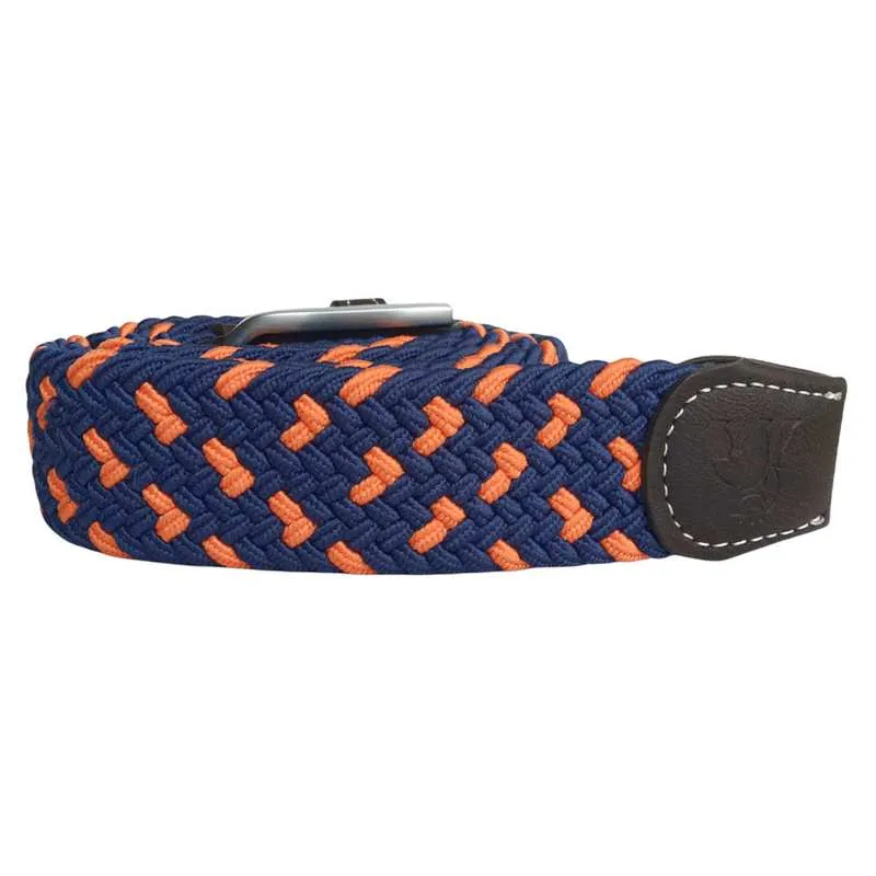 Repreve Woven Belt Navy & Orange Spot