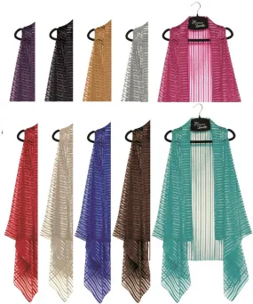 striped sheer vest Case of 10