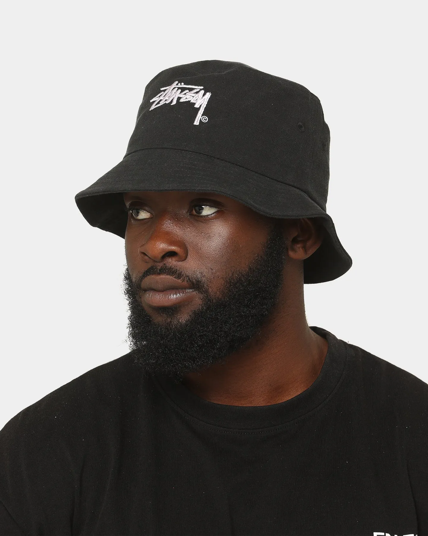 Stussy Stock Shadow Bucket Hat Black