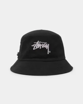 Stussy Stock Shadow Bucket Hat Black