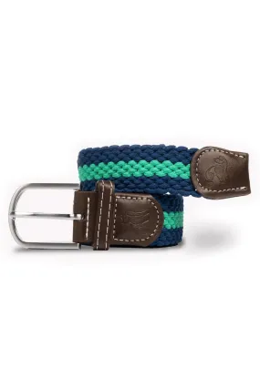 Swole Panda Blue / Green Stripe Woven Belt