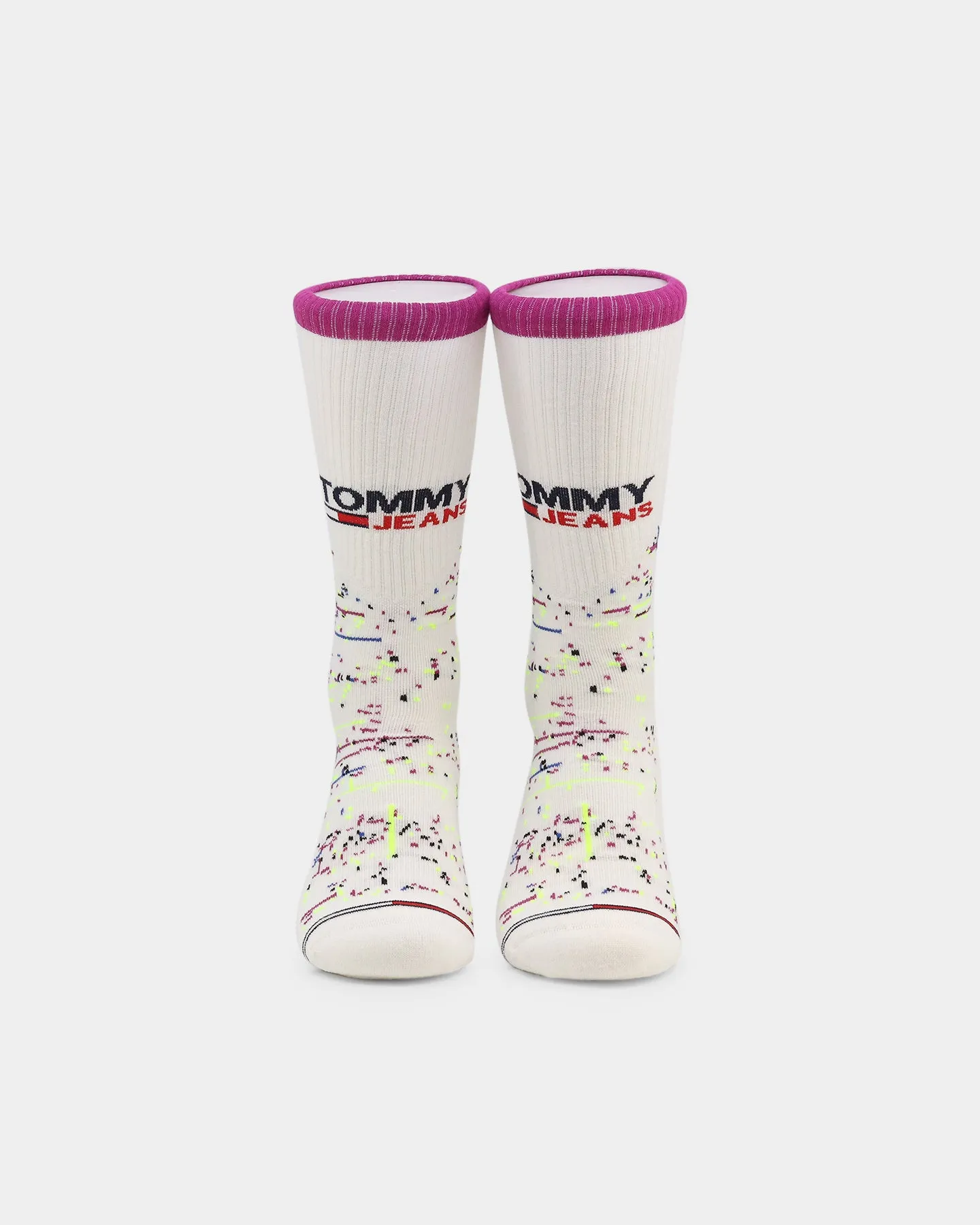 Tommy Jeans Disruptive Socks 3 Pack White/Multi-Coloured