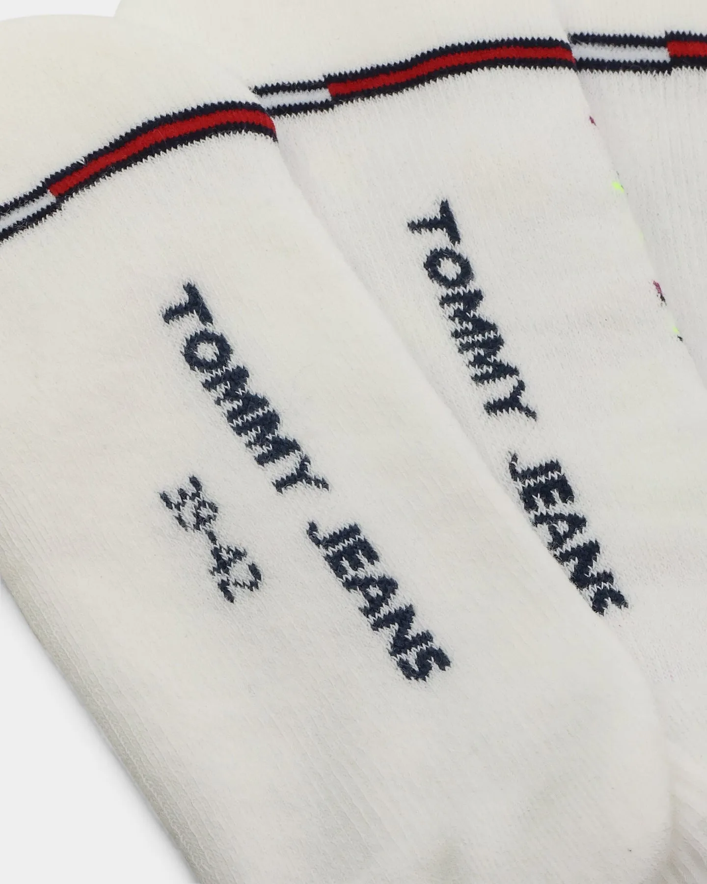 Tommy Jeans Disruptive Socks 3 Pack White/Multi-Coloured