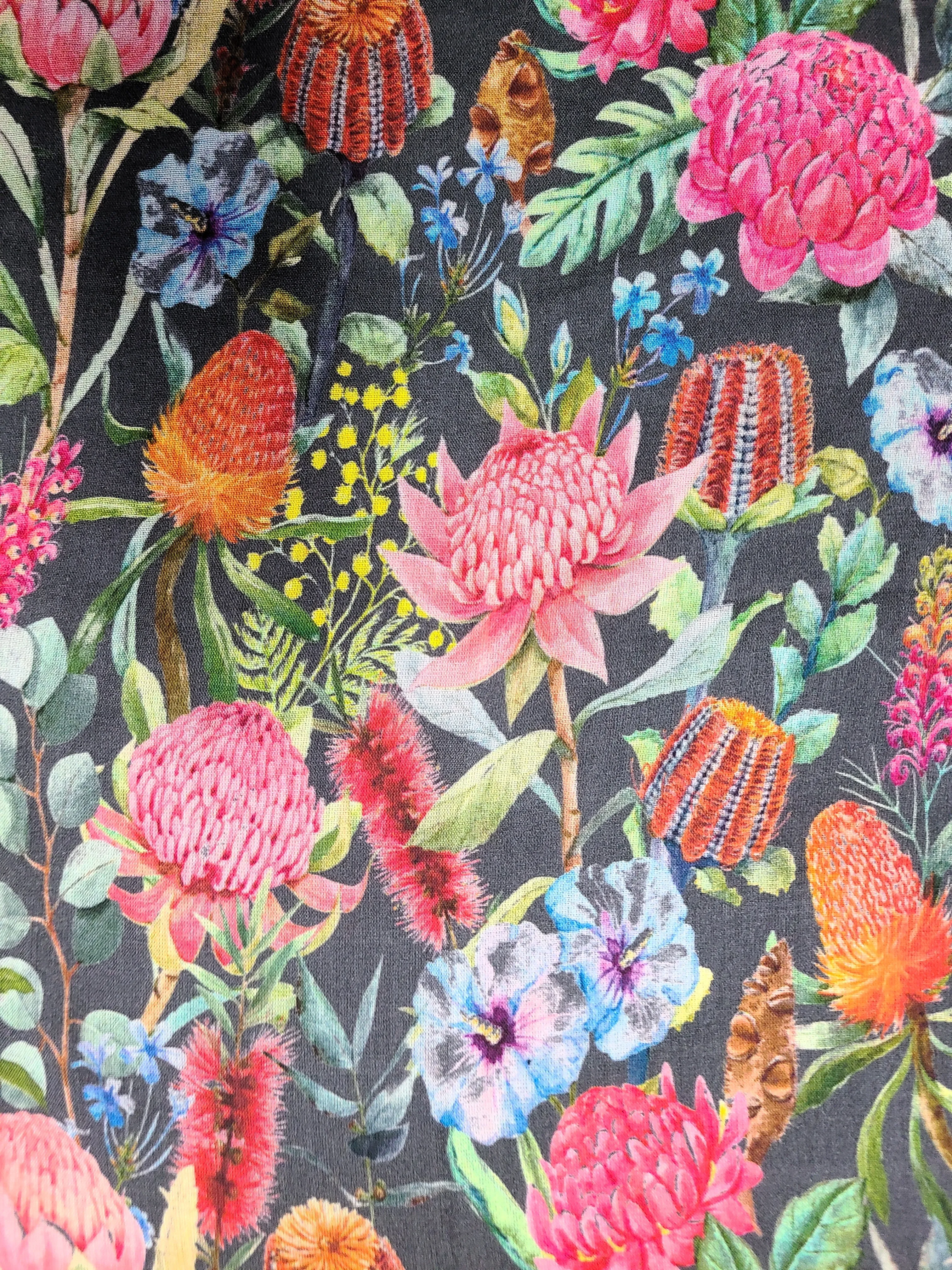 Tropical Floral Cotton Modal Scarf