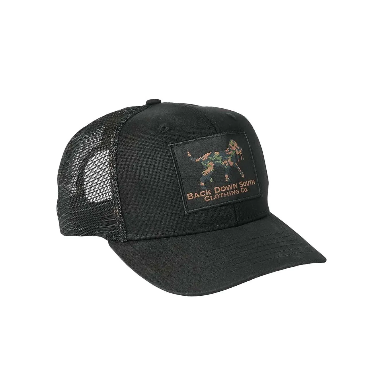 Waxed Pursuit Trucker - Camo Logo Patch