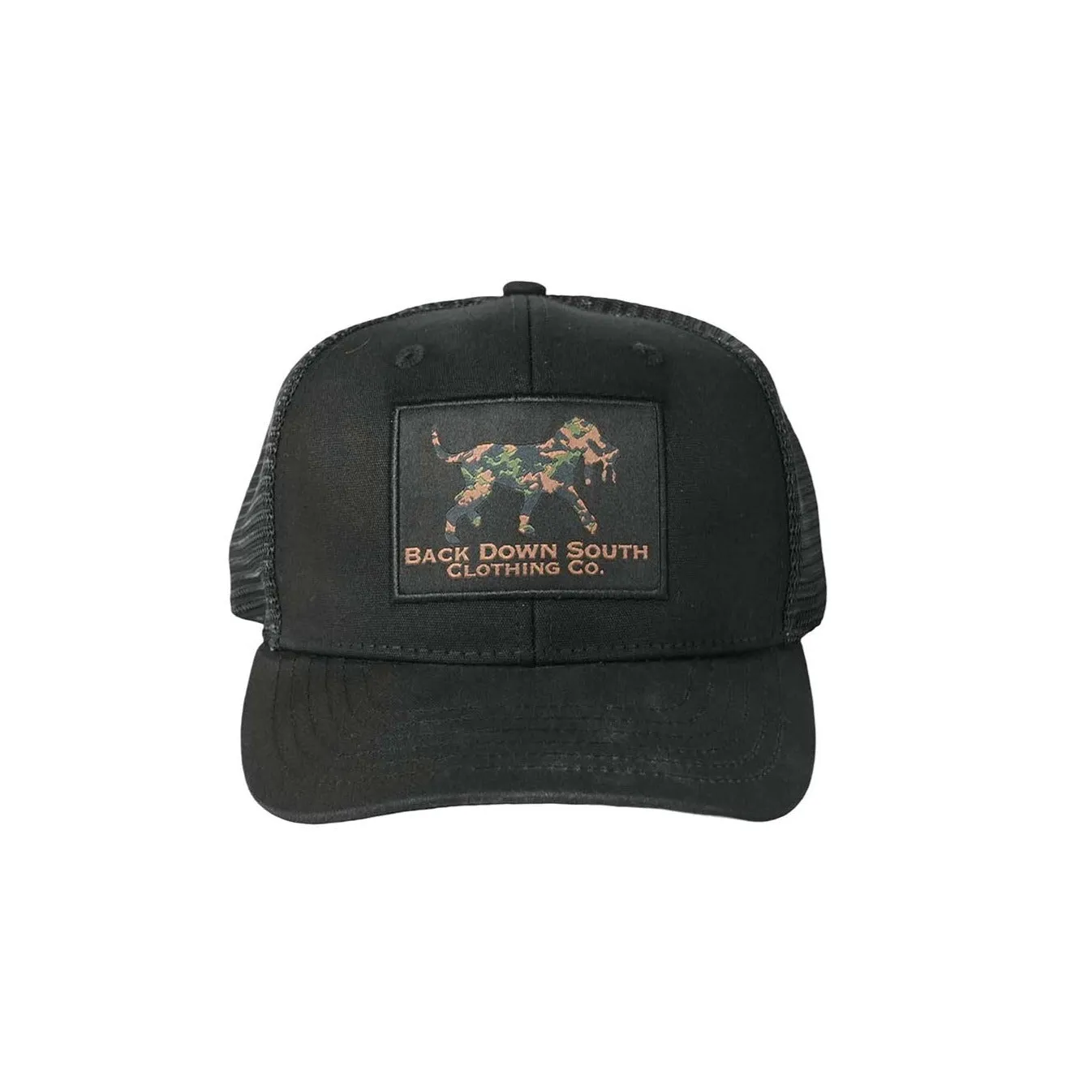 Waxed Pursuit Trucker - Camo Logo Patch