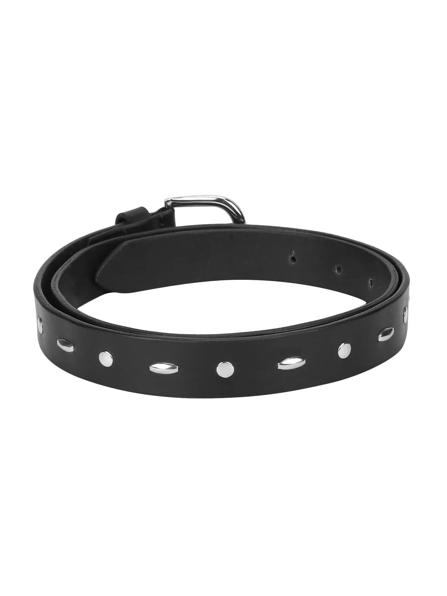 Women Casual Black Genuine Leather Belt