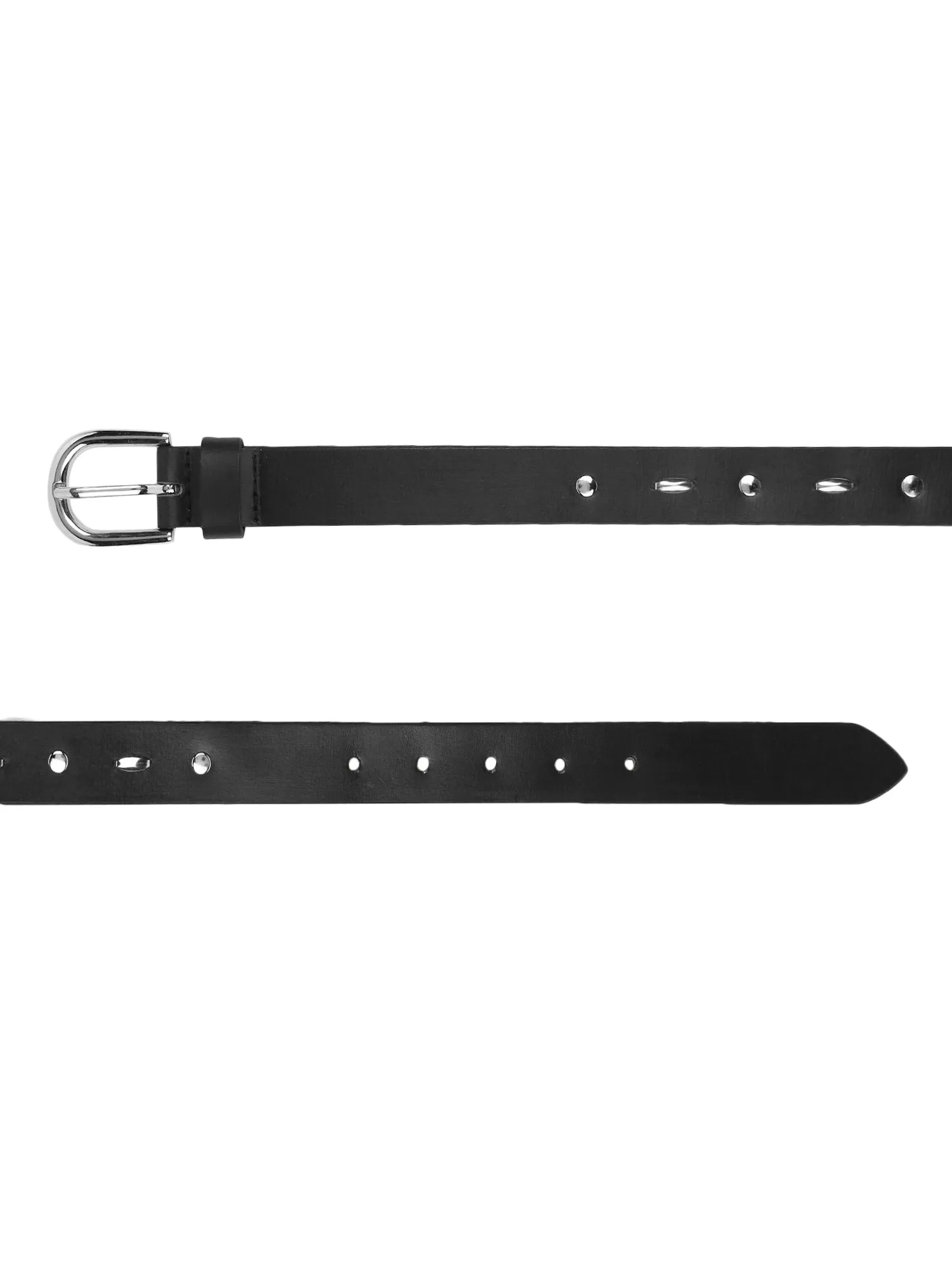 Women Casual Black Genuine Leather Belt